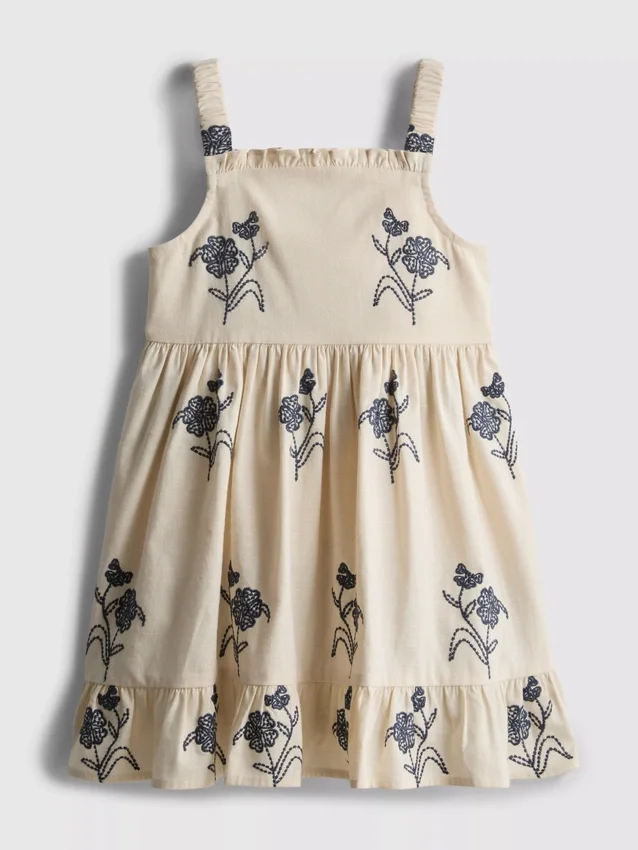 1,5–9 Jahre | Gerafftes Stufenkleid mit Blumenmuster 1,5–9 Jahre | Gerafftes Stufenkleid mit Blumenmuster