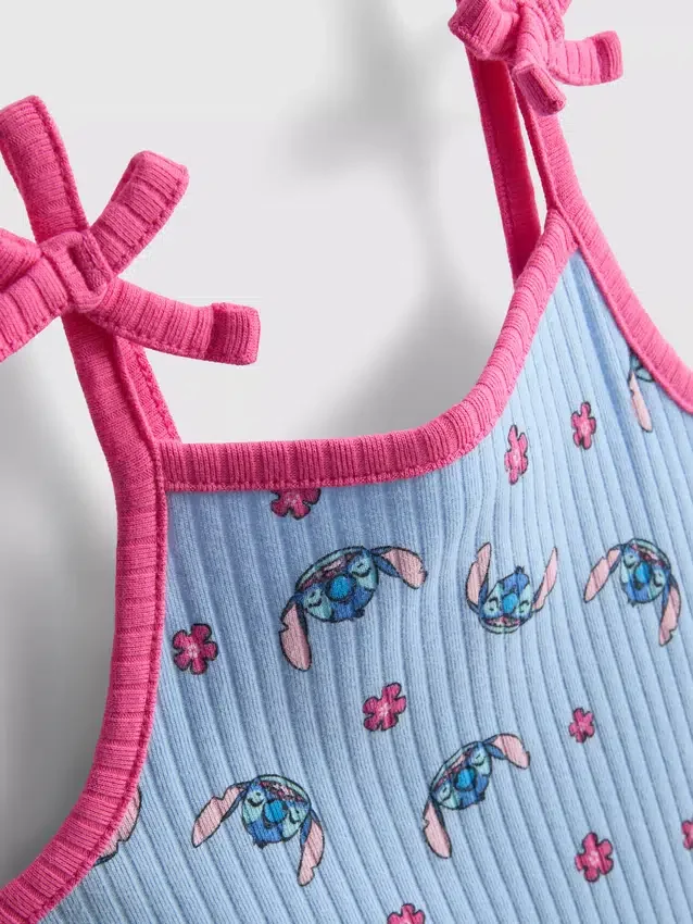 1,5–9 Jahre | Gerippter Strampler mit Disney-Figur „Stitch“ 1,5–9 Jahre | Gerippter Strampler mit Disney-Figur „Stitch“