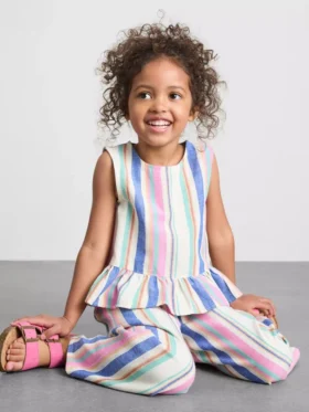 1,5–9 Jahre | Gestreifte Peplum-Bluse 1,5–9 Jahre | Gestreifte Peplum-Bluse
