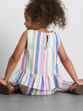 1,5–9 Jahre | Gestreifte Peplum-Bluse 1,5–9 Jahre | Gestreifte Peplum-Bluse