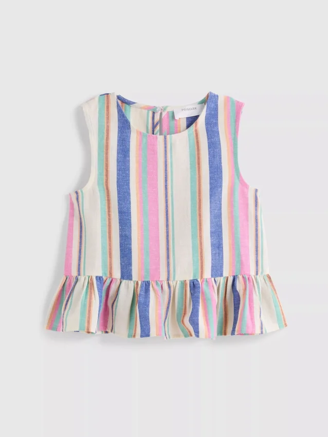 1,5–9 Jahre | Gestreifte Peplum-Bluse 1,5–9 Jahre | Gestreifte Peplum-Bluse