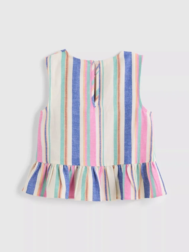 1,5–9 Jahre | Gestreifte Peplum-Bluse 1,5–9 Jahre | Gestreifte Peplum-Bluse