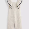 1,5–9 Jahre | Gestreifter Jumpsuit mit Rüschenborte 1,5–9 Jahre | Gestreifter Jumpsuit mit Rüschenborte