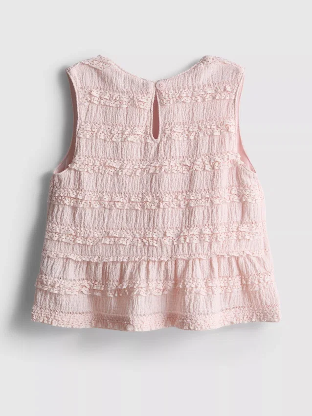 1,5–9 Jahre | Ärmellose Bluse mit Schößchen 1,5–9 Jahre | Ärmellose Bluse mit Schößchen