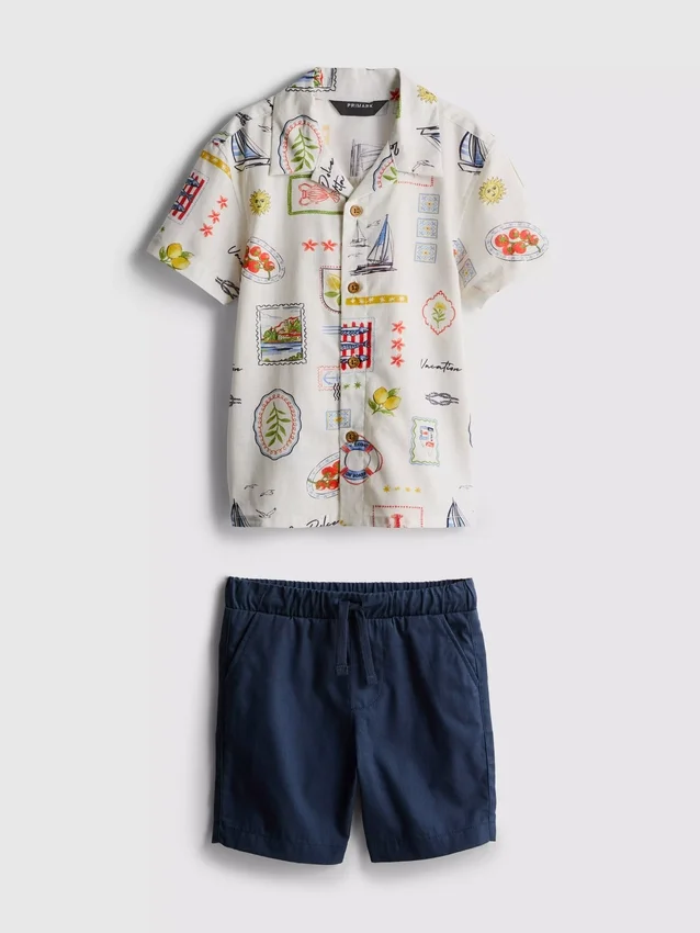 1,5–9 Jahre | Set aus bedrucktem T-Shirt und Shorts 1,5–9 Jahre | Set aus bedrucktem T-Shirt und Shorts