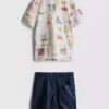 1,5–9 Jahre | Set aus bedrucktem T-Shirt und Shorts 1,5–9 Jahre | Set aus bedrucktem T-Shirt und Shorts