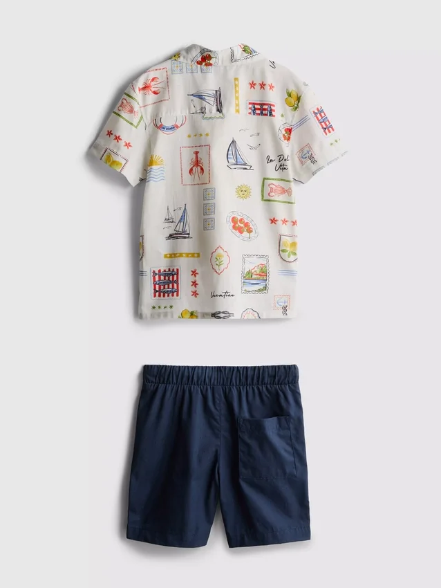 1,5–9 Jahre | Set aus bedrucktem T-Shirt und Shorts 1,5–9 Jahre | Set aus bedrucktem T-Shirt und Shorts