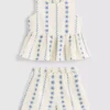 1,5–9 Jahre | Set aus bestickter Bluse und Shorts 1,5–9 Jahre | Set aus bestickter Bluse und Shorts