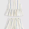 1,5–9 Jahre | Set aus bestickter Bluse und Shorts 1,5–9 Jahre | Set aus bestickter Bluse und Shorts