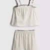 1,5–9 Jahre | Set aus Bluse und Shorts mit Knitteroptik 1,5–9 Jahre | Set aus Bluse und Shorts mit Knitteroptik