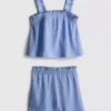 1,5–9 Jahre | Set aus Bluse und Shorts mit Knitteroptik 1,5–9 Jahre | Set aus Bluse und Shorts mit Knitteroptik