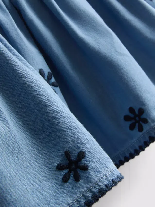 1,5–9 Jahre | Set aus Chambray-Bluse und Shorts 1,5–9 Jahre | Set aus Chambray-Bluse und Shorts