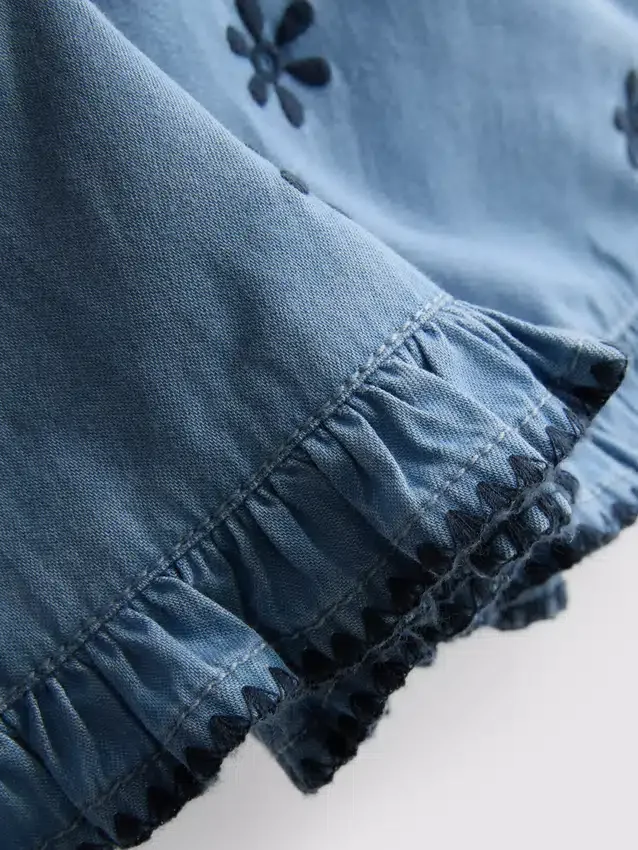 1,5–9 Jahre | Set aus Chambray-Bluse und Shorts 1,5–9 Jahre | Set aus Chambray-Bluse und Shorts