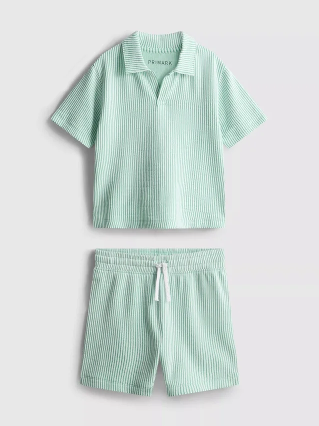 1,5–9 Jahre | Set aus gestreiftem Hemd und Shorts 1,5–9 Jahre | Set aus gestreiftem Hemd und Shorts