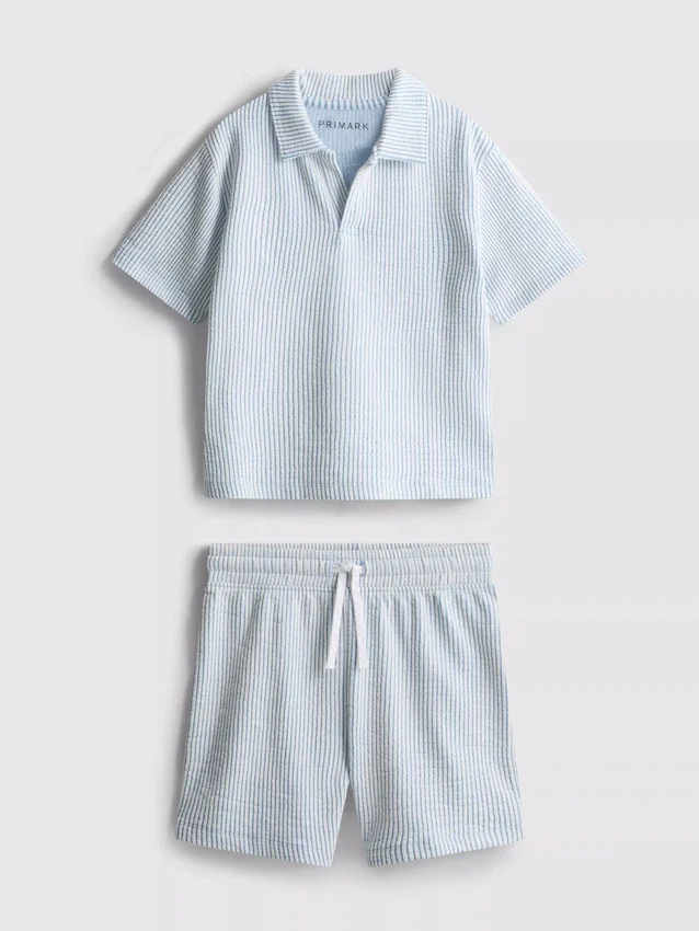 1,5–9 Jahre | Set aus gestreiftem Hemd und Shorts 1,5–9 Jahre | Set aus gestreiftem Hemd und Shorts