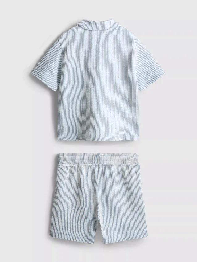 1,5–9 Jahre | Set aus gestreiftem Hemd und Shorts 1,5–9 Jahre | Set aus gestreiftem Hemd und Shorts