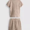 1,5–9 Jahre | Set aus gestreiftem Strick-T-Shirt und Shorts 1,5–9 Jahre | Set aus gestreiftem Strick-T-Shirt und Shorts