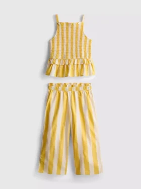 1,5–9 Jahre | Set aus gestreifter Peplum-Bluse und Hose