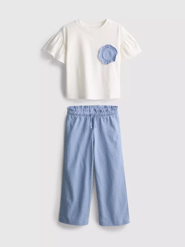 1,5–9 Jahre | Set aus Hemd mit Rüschen und Hose 1,5–9 Jahre | Set aus Hemd mit Rüschen und Hose