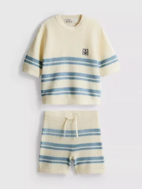 1,5–9 Jahre | Set aus Strickoberteil und Shorts