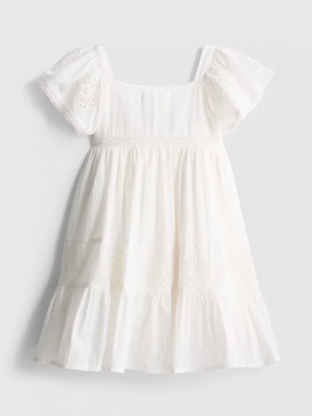 1,5–9 Jahre | Stufiges Lochstickerei-Kleid 1,5–9 Jahre | Stufiges Lochstickerei-Kleid