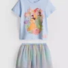 1–9 Jahre | Disney-Prinzessinnen-Set aus T-Shirt und Tutu-Rock 1–9 Jahre | Disney-Prinzessinnen-Set aus T-Shirt und Tutu-Rock