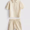 1–9 Jahre | Set aus strukturiertem Poloshirt und Shorts 1–9 Jahre | Set aus strukturiertem Poloshirt und Shorts