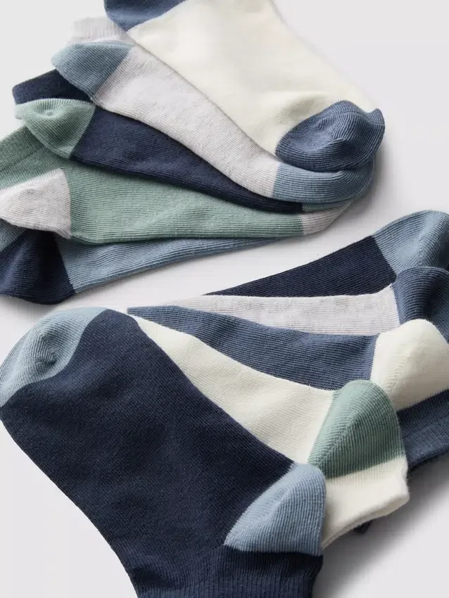 10er-Pack Sneaker-Socken mit flachen Nähten 10er-Pack Sneaker-Socken mit flachen Nähten