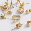 12er-Pack Ohrstecker und Creolen
