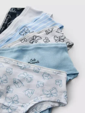 2–15 Jahre | 6er-Pack Hipster-Unterhosen mit Schmetterlingsmotiv