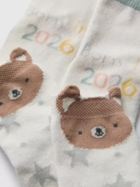 2er-Pack „Born in 2026“-Socken