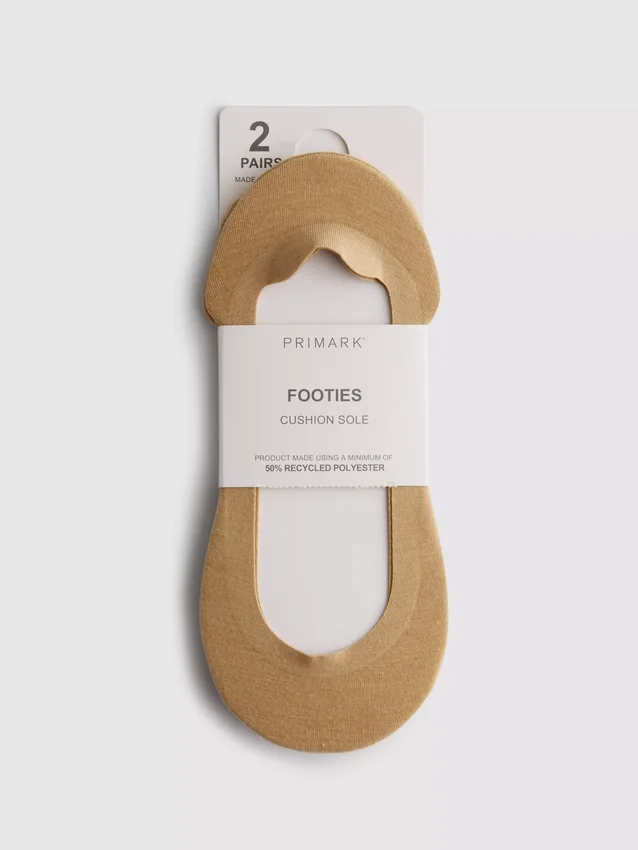 2er-Pack gepolsterte Fußbett-Socken 2er-Pack gepolsterte Fußbett-Socken