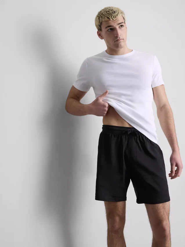 2er-Pack kurzärmelige T-Shirts mit gerippter Struktur 2er-Pack kurzärmelige T-Shirts mit gerippter Struktur
