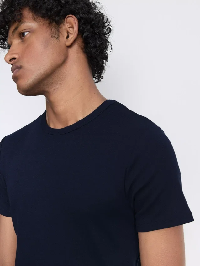 2er-Pack kurzärmelige T-Shirts mit gerippter Struktur 2er-Pack kurzärmelige T-Shirts mit gerippter Struktur