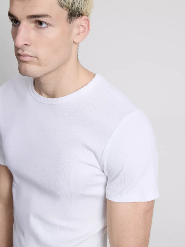 2er-Pack kurzärmelige T-Shirts mit gerippter Struktur 2er-Pack kurzärmelige T-Shirts mit gerippter Struktur