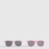 2er-Pack Sonnenbrillen mit quadratischem Rahmen