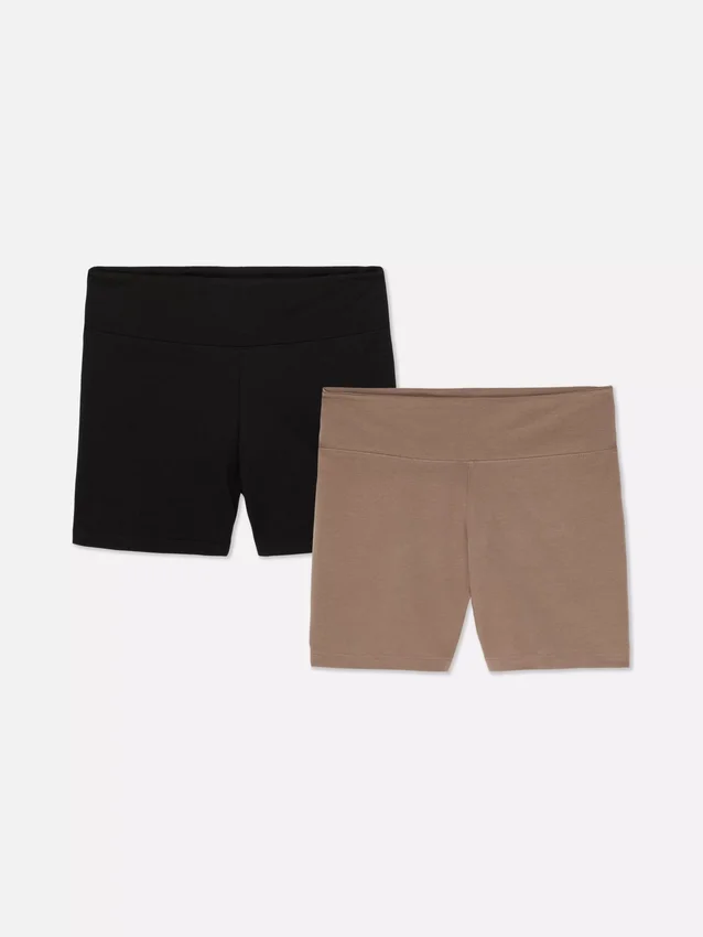 2er-Pack Yoga-Shorts mit hoher Taille 2er-Pack Yoga-Shorts mit hoher Taille