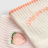 2er-Pack Yoga-Socken aus baumwollreicher Quarter-Crew-Socken in Pfirsichfarbe 2er-Pack Yoga-Socken aus baumwollreicher Quarter-Crew-Socken in Pfirsichfarbe