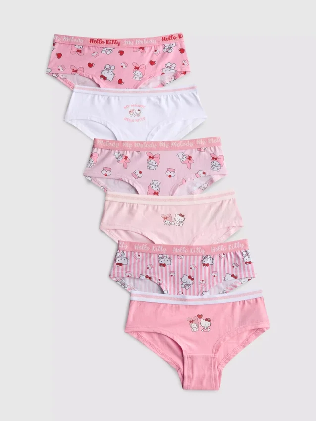 3–15 Jahre | 6er-Pack Hello Kitty Hipster-Slips 3–15 Jahre | 6er-Pack Hello Kitty Hipster-Slips