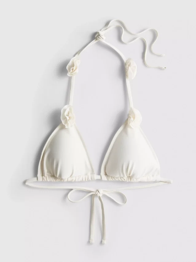 3D-Blumen-Triangel-Bikini-Oberteil 3D-Blumen-Triangel-Bikini-Oberteil