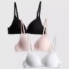 3er-Pack bügellose BHs aus Mikrofaser 3er-Pack bügellose BHs aus Mikrofaser