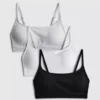 3er-Pack bügellose Crop-Bralettes 3er-Pack bügellose Crop-Bralettes
