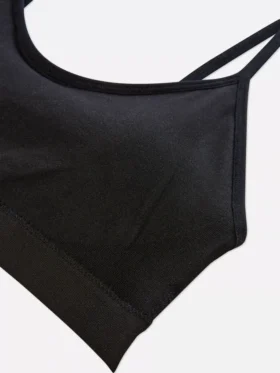 3er-Pack bügellose, kurz geschnittene Cami-Bralettes