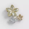 3er-Pack Blumen-Haarklammern