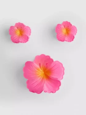 3er-Pack Blumen-Haarspangen