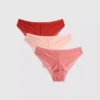 3er-Pack brasilianische Slips mit durchgehender Spitze 3er-Pack brasilianische Slips mit durchgehender Spitze