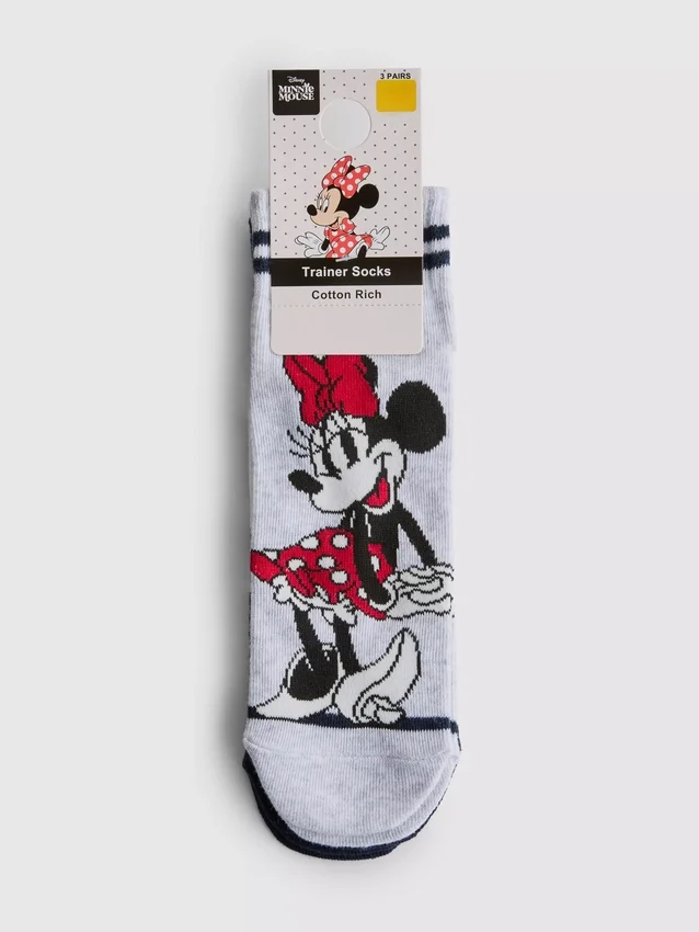 3er-Pack Disney Minnie-Mouse-Socken 3er-Pack Disney Minnie-Mouse-Socken