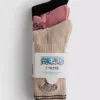 3er-Pack einteilige gerippte Socken 3er-Pack einteilige gerippte Socken