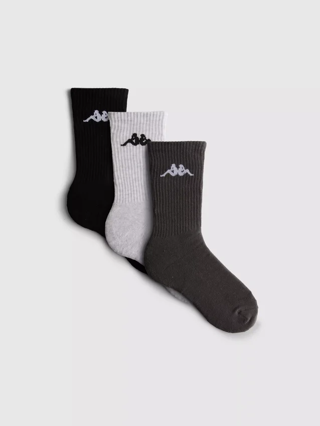 3er-Pack Kappa-Socken in Crew-Länge mit hohem Baumwollanteil 3er-Pack Kappa-Socken in Crew-Länge mit hohem Baumwollanteil