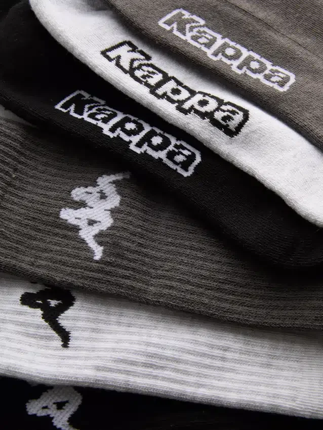 3er-Pack Kappa-Socken in Crew-Länge mit hohem Baumwollanteil 3er-Pack Kappa-Socken in Crew-Länge mit hohem Baumwollanteil